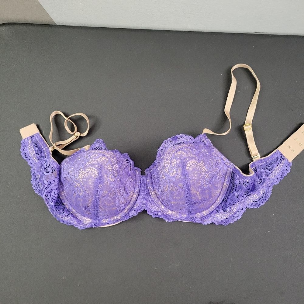 Thirdlove 24/7™ Lace Balconette Bra Iris 32D